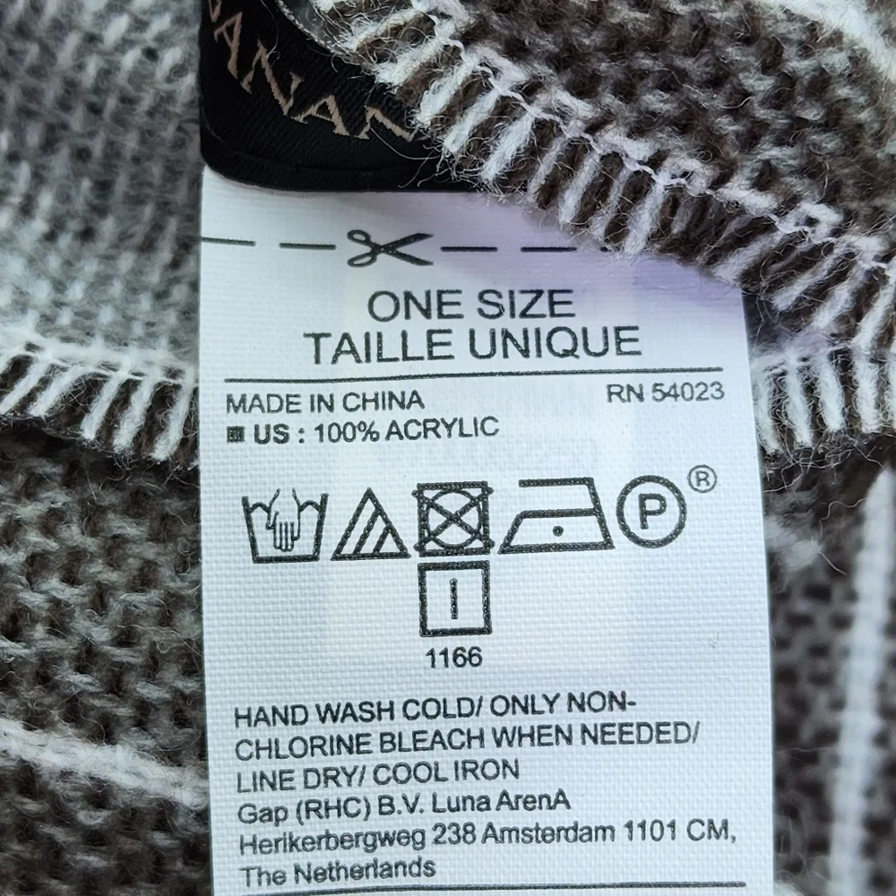 Banana Republic Women's Stripe Patterned Acrylic Scarf - OS